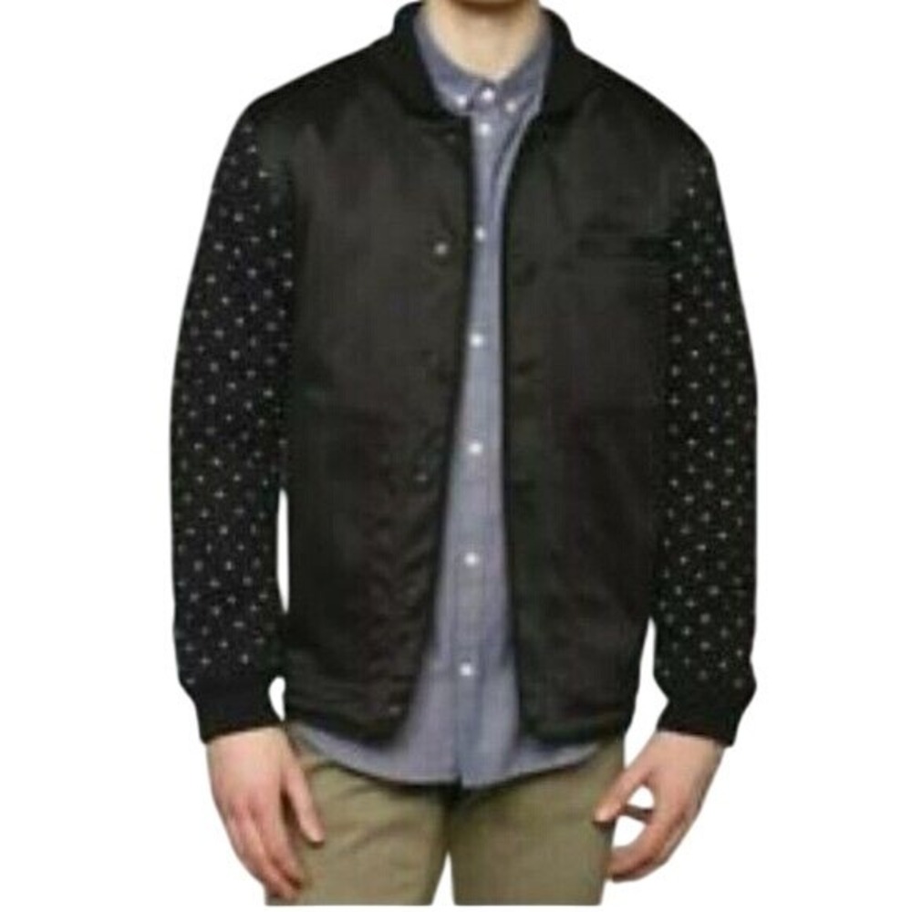 Publish Jacket X-Large Olive Green Black Bomber Style Retro 90's‎ Preppy outdoor